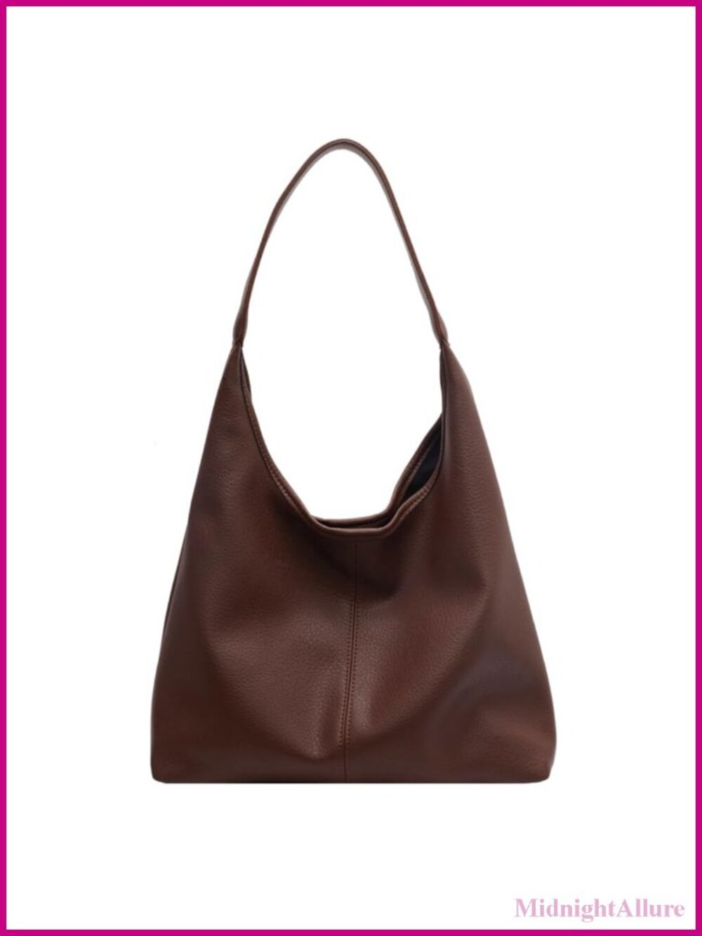 Slouchy Hobo Tote Bag Soft PU Leather Shoulder Purse 2pc Work Handbag